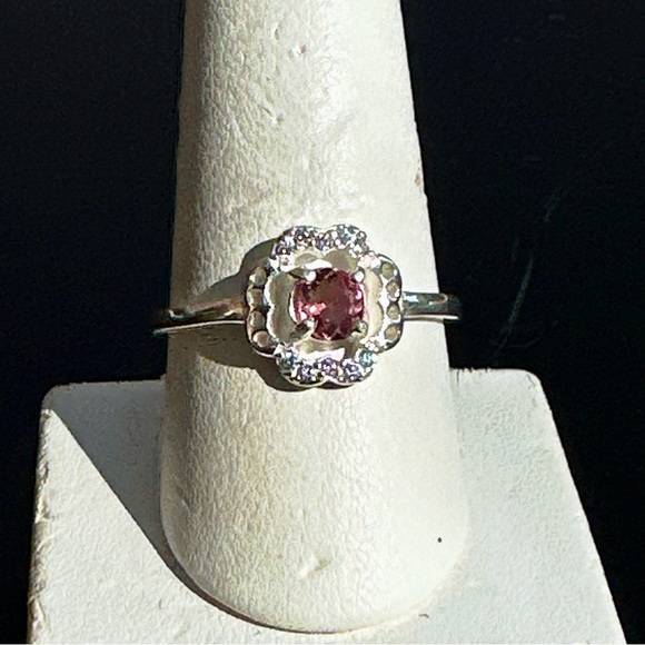 Natural Tourmaline 11.1 Carat AAA pink tourmaline crystal ring - Picture 4 of 17